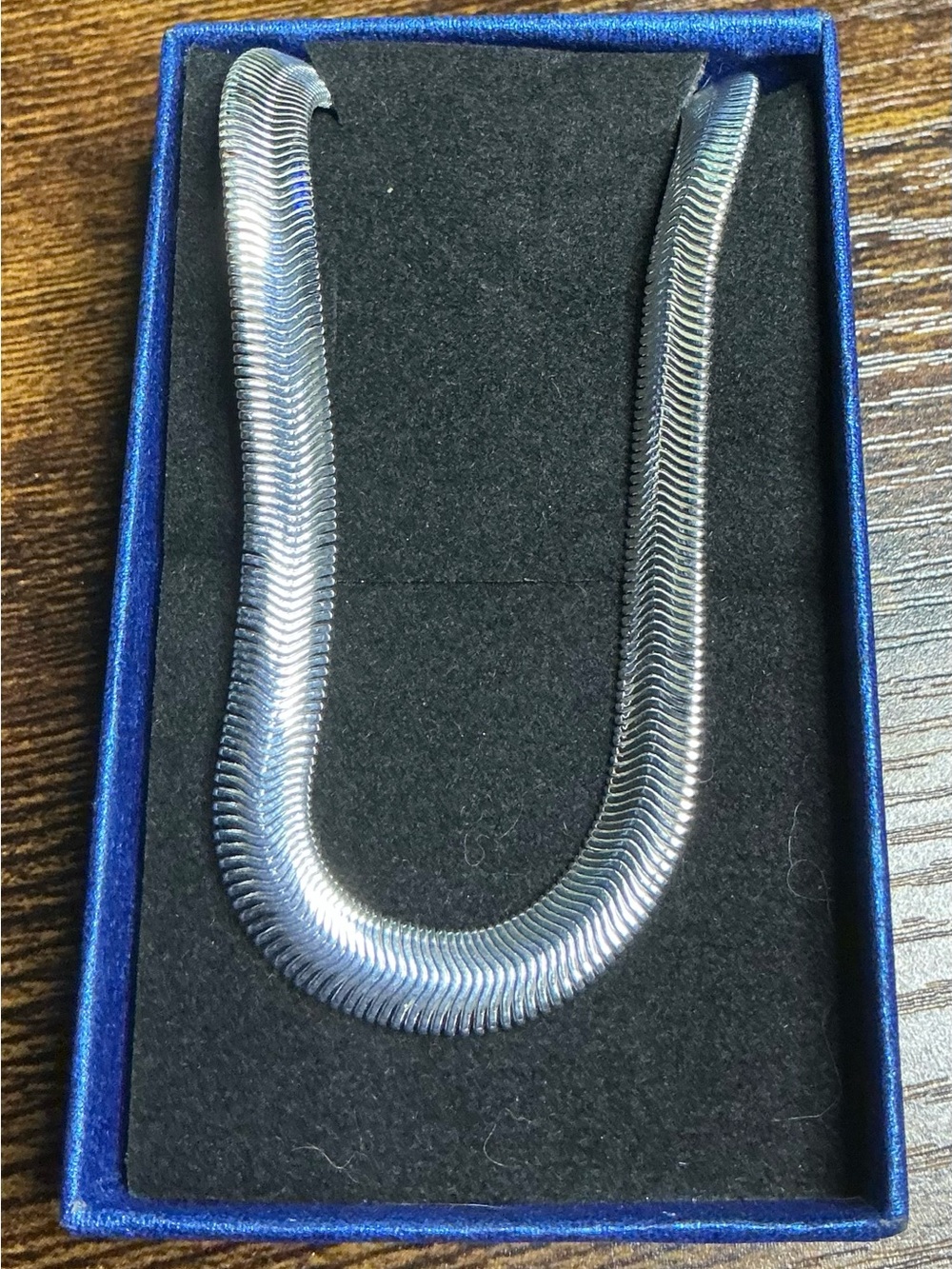 6 mm, 18 inch 925 Sterling Silver Flat Snake Chain For Men or Women